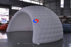 Lawn outdoor oxford cloth white inflatable igloo marquee inflatable ice dome tent for events wedding party