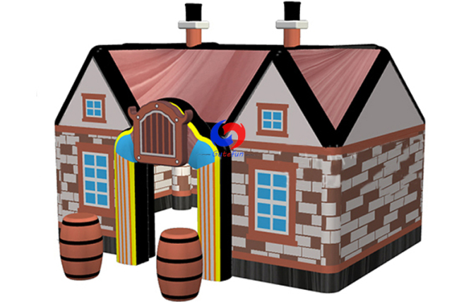 custom quick folding portable rooftop PVC irish bar pub home outdoor inflatable house tent for beer festival events