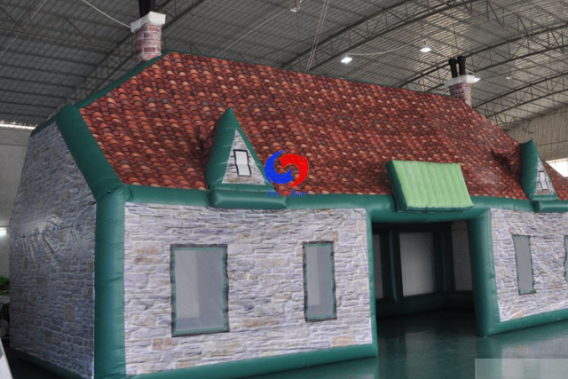 outdoor farm camping events house structure  inflatable irish pub tent bar inflatable pub for sale