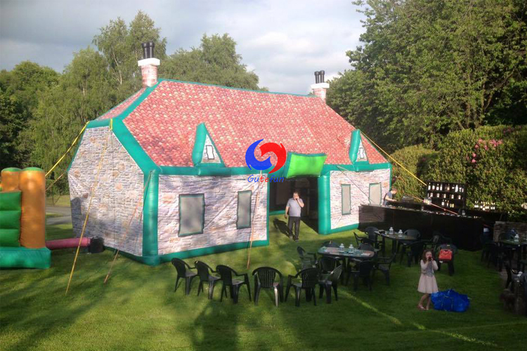 outdoor farm camping events house structure  inflatable irish pub tent bar inflatable pub for sale