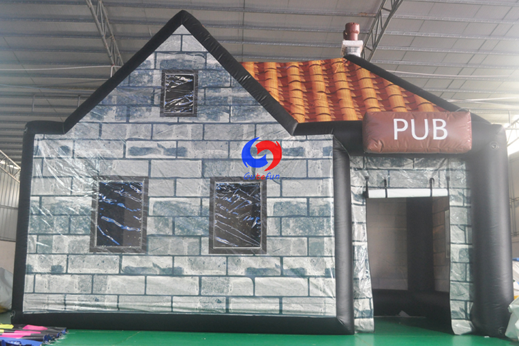 Custom outdoor large Corn maze farm PVC inflatable bar tent inflatable irish bar pub tent for sale
