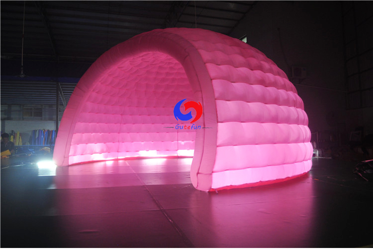 commercial advertising exhibition tent LED inflatable igloo marquee dome tent for wedding party events