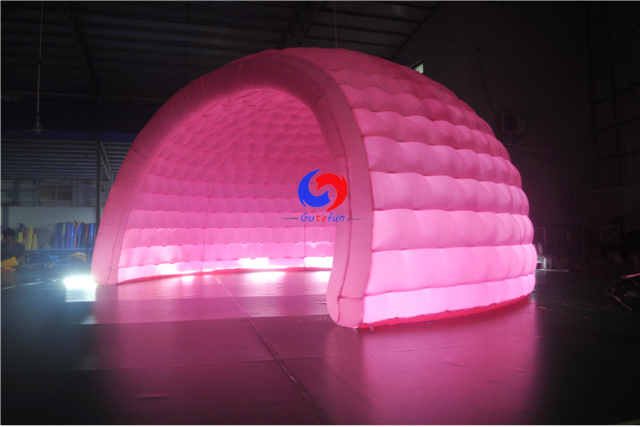 commercial advertising exhibition tent LED inflatable igloo marquee dome tent for wedding party events