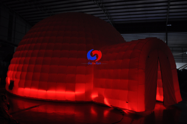 lawn honeycomb inflatable igloo air dome tent white inflatable outdoor party event dome tent with led light