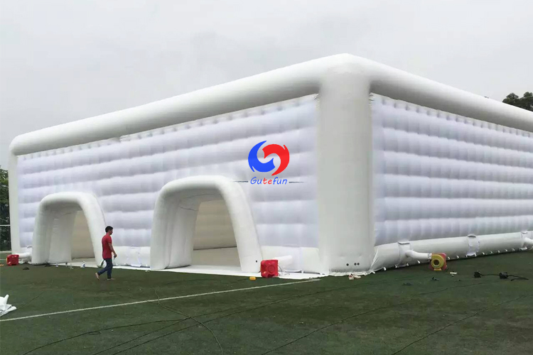 custom white inflatable square tent double layer wedding party large cube inflatable tents for event large