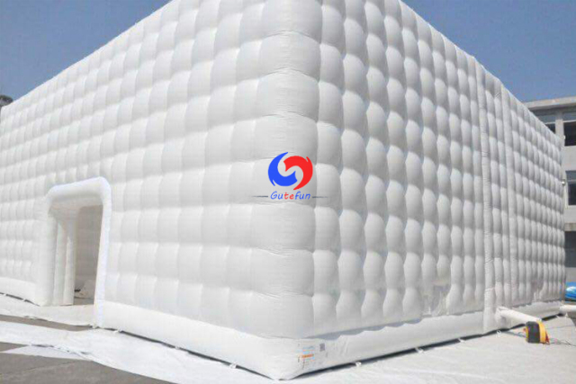 custom white inflatable square tent double layer wedding party large cube inflatable tents for event large