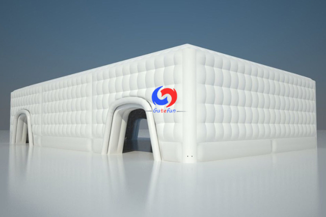 custom white inflatable square tent double layer wedding party large cube inflatable tents for event large