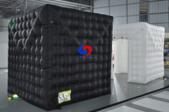 hot sale 360 black&white inflatable photo booth inflatable cube tent customized 8x8