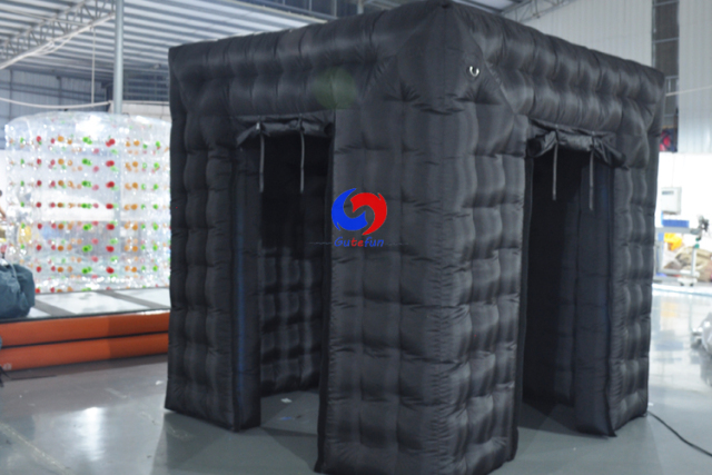 hot sale 360 black&white inflatable photo booth inflatable cube tent customized 8x8