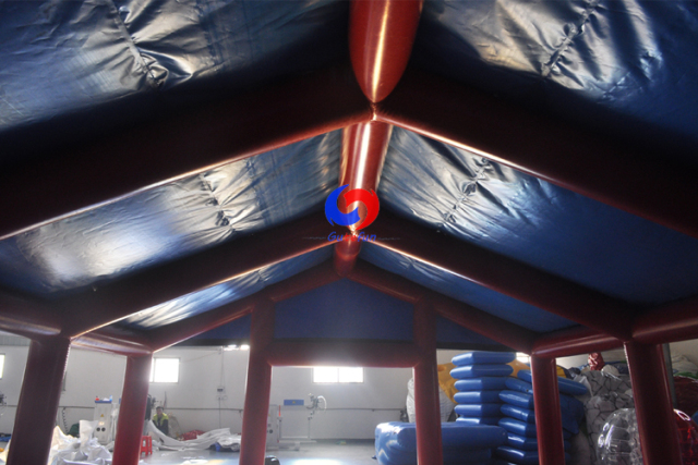 Custom Logo outdoor party sports sponsor fast set Airtight tunnel tent inflatable shelter cover tent for sale