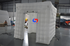 hot sale 360 black&white inflatable photo booth inflatable cube tent customized 8x8