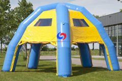 15 people outdoor garden party company picnic cozy sheltered spots Blue Yellow inflatable spider tent for sale