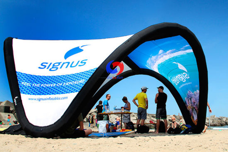 stylish Free customers branding parties open days advertising inflatable promo tent lightweight beach tent for sun shelter