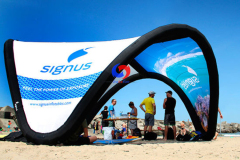 stylish Free customers branding parties open days advertising inflatable promo tent lightweight beach tent for sun shelter