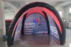 100% customized big outdoor camping shelter rain proof advertising inflatable promo spider dome tent for sales