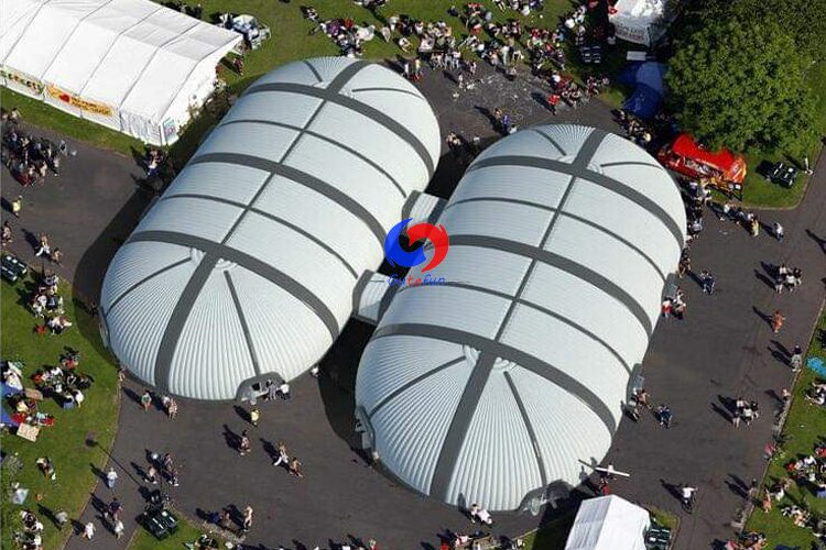 mobile commercial trade show large Modular inflatable tent high quality trampoline giant inflatable dome tent 