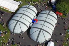 mobile commercial trade show large Modular inflatable tent high quality trampoline giant inflatable dome tent 