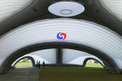 mobile commercial trade show large Modular inflatable tent high quality trampoline giant inflatable dome tent 