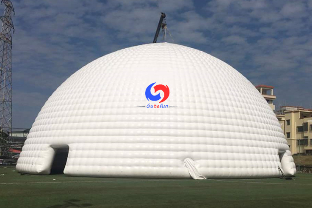 20m dia. outdoor giant pvc white wedding inflatable dome tent commercial exhibition event inflatable igloo dome tent