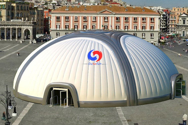 Customized giant outdoor Airtight structure inflatable air dome tent for commercial outdoor auto show exhibition events