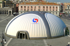 Customized giant outdoor Airtight structure inflatable air dome tent for commercial outdoor auto show exhibition events