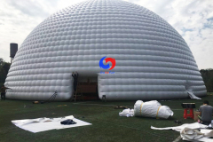 20m dia. outdoor giant pvc white wedding inflatable dome tent commercial exhibition event inflatable igloo dome tent