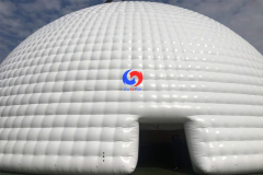 20m dia. outdoor giant pvc white wedding inflatable dome tent commercial exhibition event inflatable igloo dome tent