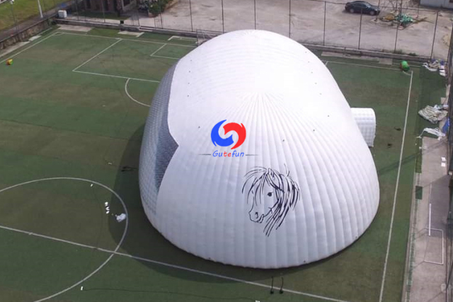 mobile commercial trade show large Modular inflatable tent high quality trampoline giant inflatable dome tent 