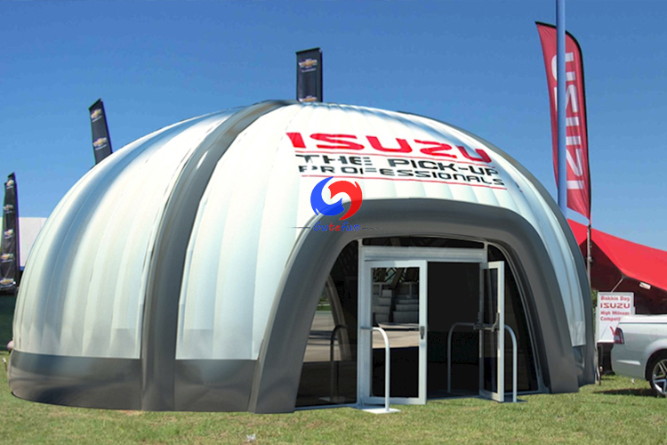 Customized giant outdoor Airtight structure inflatable air dome tent for commercial outdoor auto show exhibition events