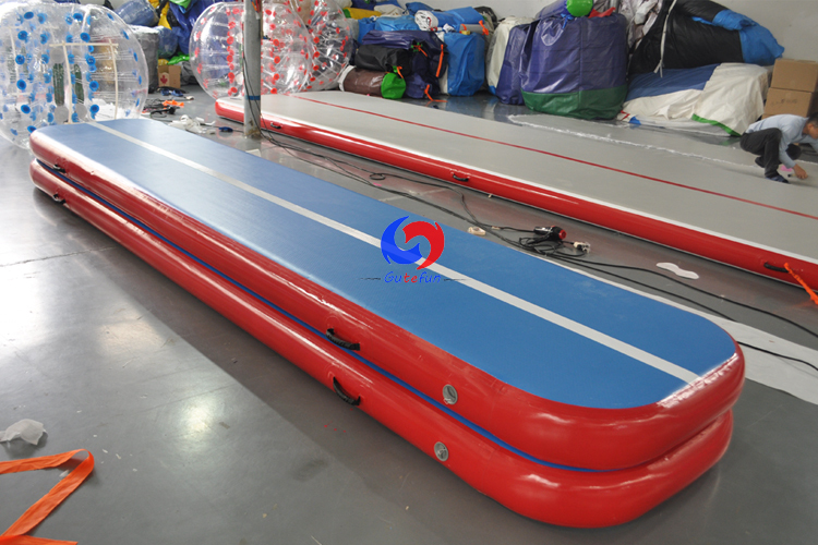 Super bouncy cheerleading skills practise tumbling air mattress inflatable airtrack Air Gymnastics Track for gymnasts 