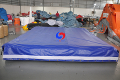 strong high quality materials custom outdoor&indoor sports athletes training inflatable ground safety protection mat 