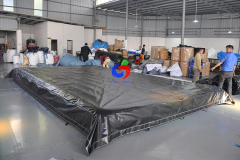 Customized Outdoor&indoor sports soft air floor ground protection inflatable safety mat for school/gym/playground/stadium