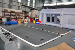 Large EVA coating Slip resistant surface Sport Boat`s Yacht floating swim platform inflatable dock For Lake Boat