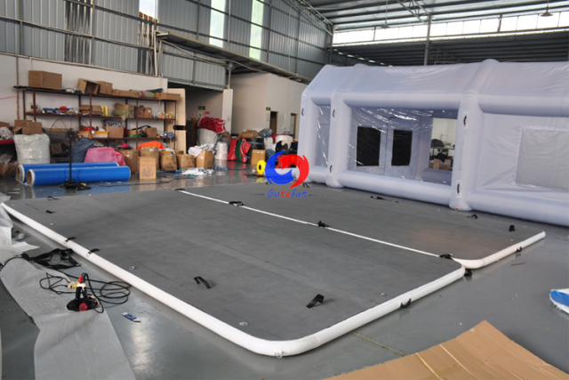 Large EVA coating Slip resistant surface Sport Boat`s Yacht floating swim platform inflatable dock For Lake Boat