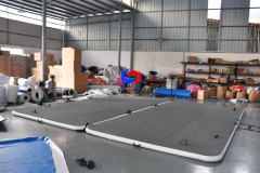 Large EVA coating Slip resistant surface Sport Boat`s Yacht floating swim platform inflatable dock For Lake Boat