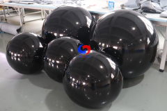 Custom made 1m/2m/3m/4m/5m/6m large red/rainbow/iridescent/black/gold/silver metallic 20ft giant inflatable mirror balls