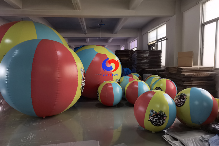 commercial advertising custom made cheap outdoor big 3m 10ft pvc giant inflatable beach ball for sale