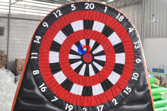 team building inflatable fun games Commercial giant 4 metre velcro soccer darts ball foot inflatable dartboard