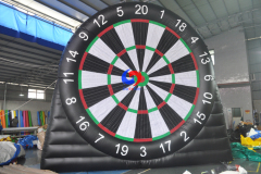 outdoor&indoor sport game 5m large floor standing inflatable sticky soccer ball dart boards sets for sale