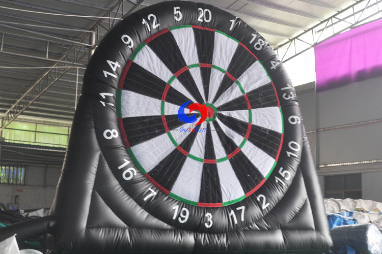 personalized color/logo portable soccer sticky ball target dartboard floor stand inflatable dart board football