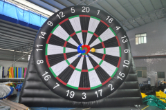 outdoor&indoor sport game 5m large floor standing inflatable sticky soccer ball dart boards sets for sale