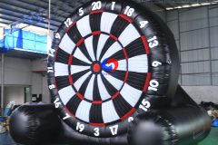 outdoor commercial giant inflatable kick darts football soccer ball target board sport game for children adults