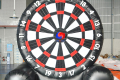 outdoor commercial giant inflatable kick darts football soccer ball target board sport game for children adults