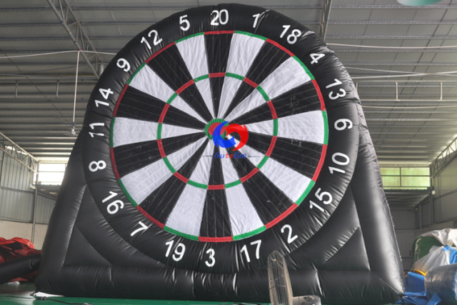personalized color/logo portable soccer sticky ball target dartboard floor stand inflatable dart board football