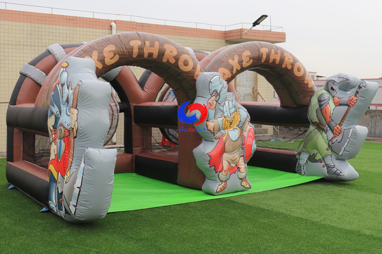 kids adult two players double battle foam axes throw inflatable viking throwing axe game suppliers