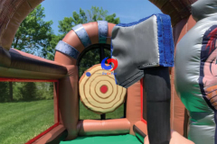 one-stop shipping new hot sale kids adult double sided lane viking inflatable axe throwing sport game