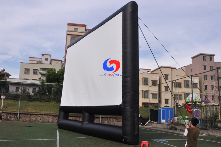 outdoor cinema operators movie events seamless screen surface inflatable move projector screen outdoor 30ft