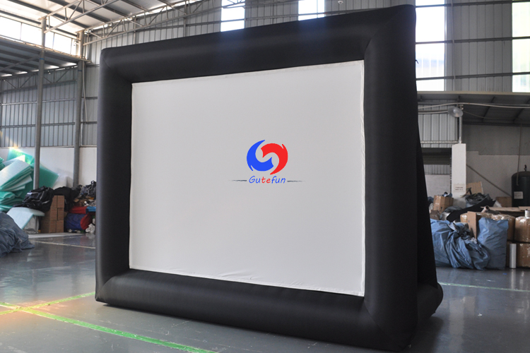 Outdoor backyard BBQ Inflatable Movie Screen 20FT Inflatable Projector ...