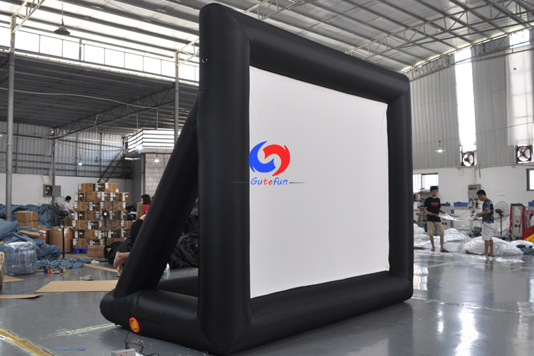 fun family movie Inflatable real projection Movie Screen 16ft Diagonal Inflatable projector video screens