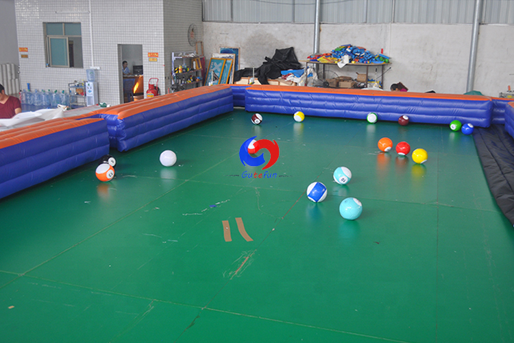 all-new Human-Sized Giant portable football snooker billiards inflatable soccer pool table